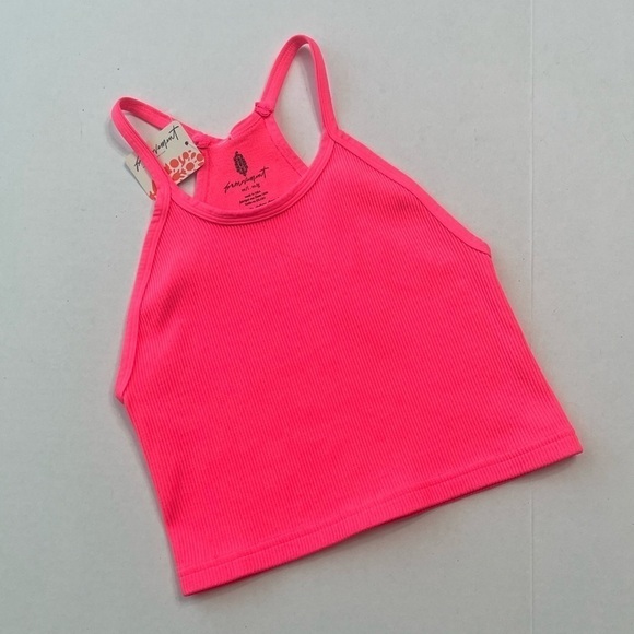 Free People Movement Cropped Halter Top - New with Tag - Picture 1 of 6